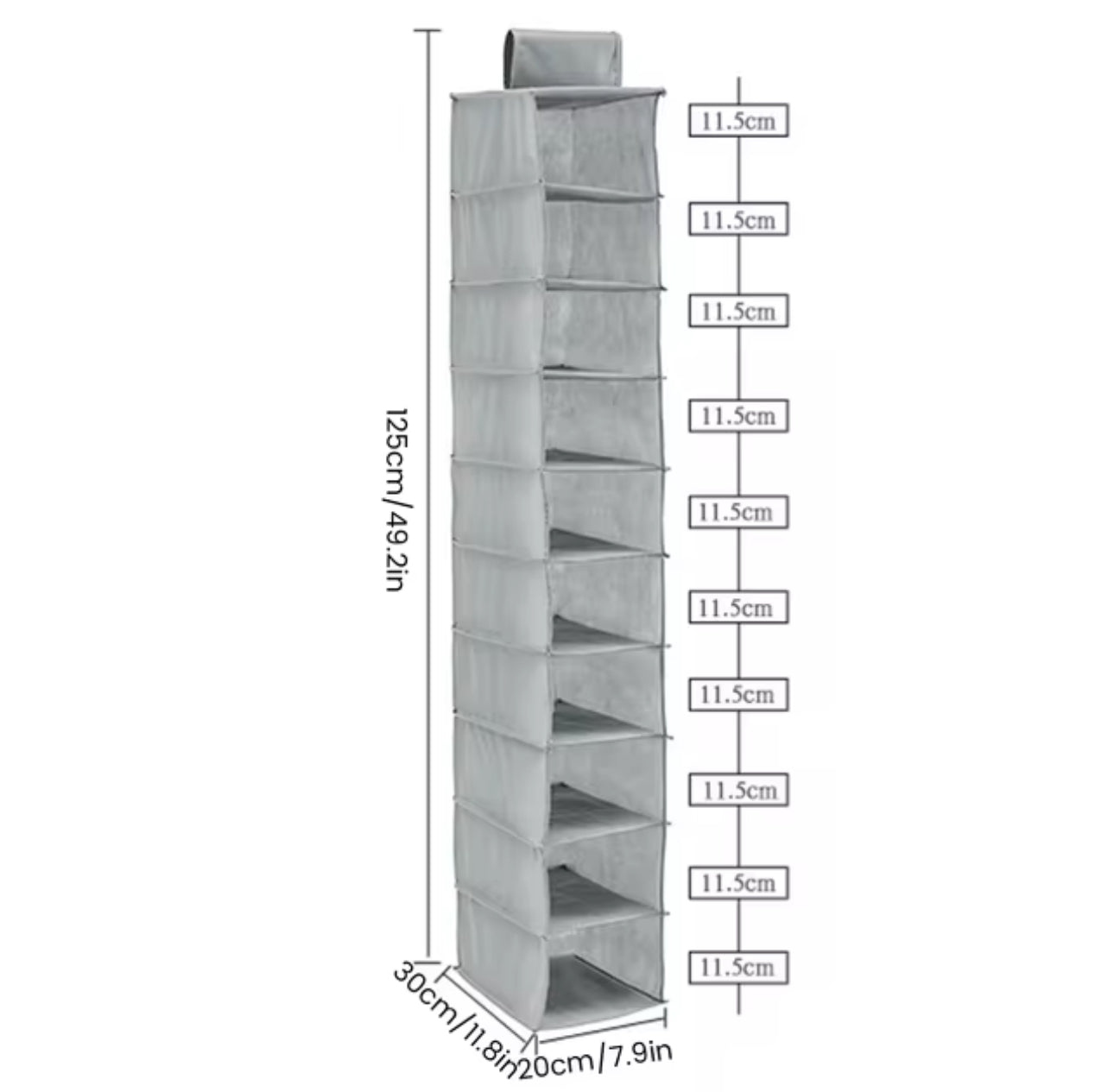 Hanging 10-Layer Foldable Space Organizer